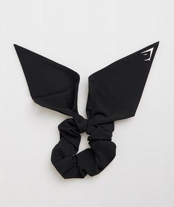 Accessories Klobouky Gymshark Bow Scrunchie Černé | CZ 2066SGL